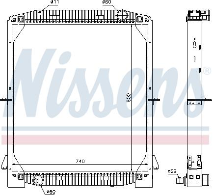 Nissens 61973A - Radiators, Motora dzesēšanas sistēma autodraugiem.lv