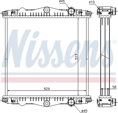 Nissens 614450 - Radiators, Motora dzesēšanas sistēma autodraugiem.lv