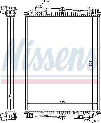 Nissens 614400 - Radiators, Motora dzesēšanas sistēma autodraugiem.lv