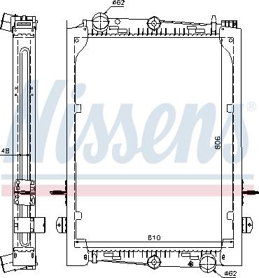 Nissens 61440A - Radiators, Motora dzesēšanas sistēma autodraugiem.lv