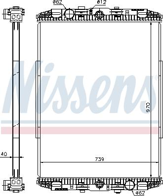 Nissens 614190 - Radiators, Motora dzesēšanas sistēma autodraugiem.lv