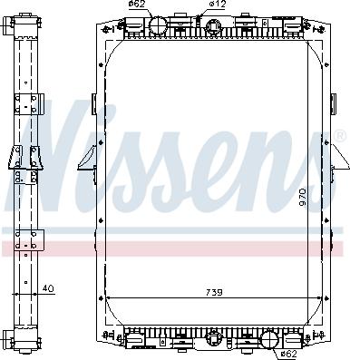 Nissens 61419A - Radiators, Motora dzesēšanas sistēma autodraugiem.lv