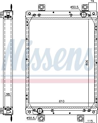 Nissens 61439A - Radiators, Motora dzesēšanas sistēma autodraugiem.lv