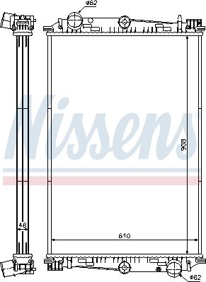 Nissens 614270 - Radiators, Motora dzesēšanas sistēma autodraugiem.lv