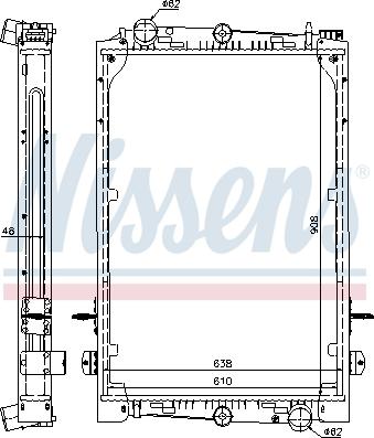 Nissens 61427A - Radiators, Motora dzesēšanas sistēma autodraugiem.lv