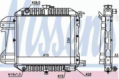 Nissens 61590 - Radiators, Motora dzesēšanas sistēma autodraugiem.lv