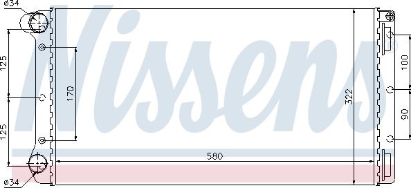 Nissens 695491 - Radiators, Motora dzesēšanas sistēma autodraugiem.lv