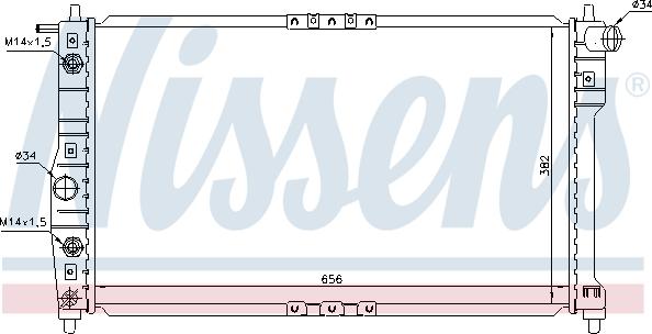 Nissens 616671 - Radiators, Motora dzesēšanas sistēma autodraugiem.lv