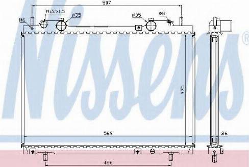 Nissens 61672 - Radiators, Motora dzesēšanas sistēma autodraugiem.lv