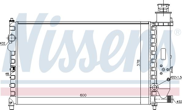 Nissens 61160 - Radiators, Motora dzesēšanas sistēma autodraugiem.lv