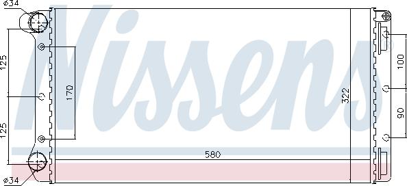 Nissens 696254 - Radiators, Motora dzesēšanas sistēma autodraugiem.lv