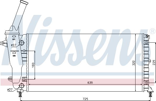 Nissens 690593 - Radiators, Motora dzesēšanas sistēma autodraugiem.lv