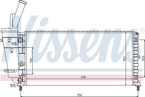 Nissens 697488 - Radiators, Motora dzesēšanas sistēma autodraugiem.lv