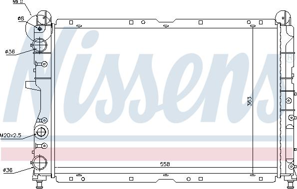 Nissens 698837 - Radiators, Motora dzesēšanas sistēma autodraugiem.lv