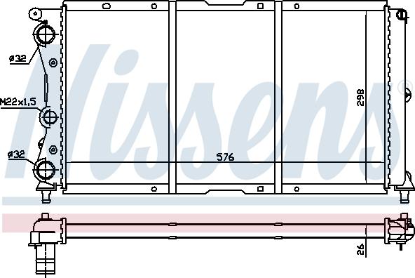 Nissens 61859 - Radiators, Motora dzesēšanas sistēma autodraugiem.lv