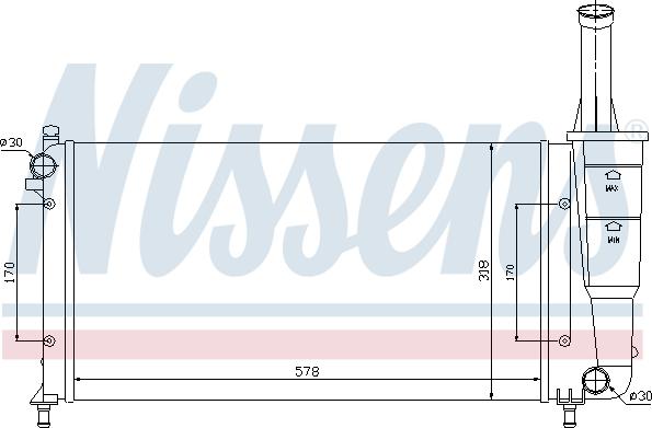 Nissens 691307 - Radiators, Motora dzesēšanas sistēma autodraugiem.lv