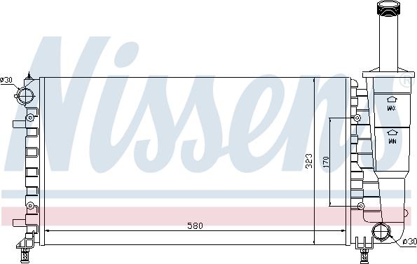 Nissens 699025 - Radiators, Motora dzesēšanas sistēma autodraugiem.lv