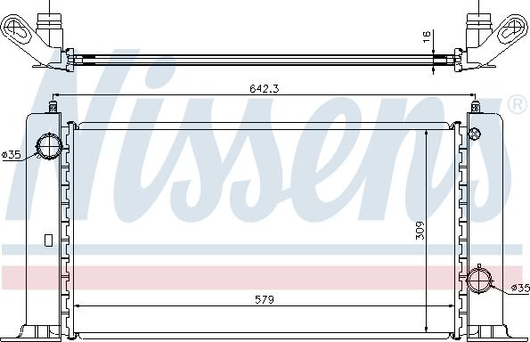 Nissens 61883A - Radiators, Motora dzesēšanas sistēma autodraugiem.lv