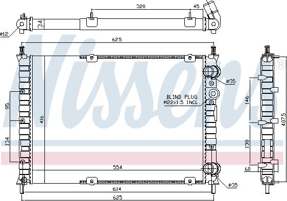 Nissens 691060 - Radiators, Motora dzesēšanas sistēma autodraugiem.lv