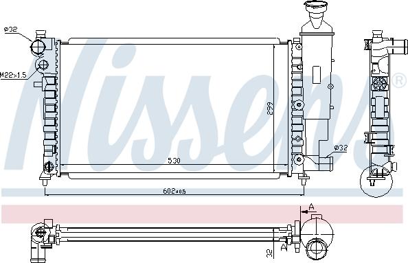 Nissens 699104 - Radiators, Motora dzesēšanas sistēma autodraugiem.lv