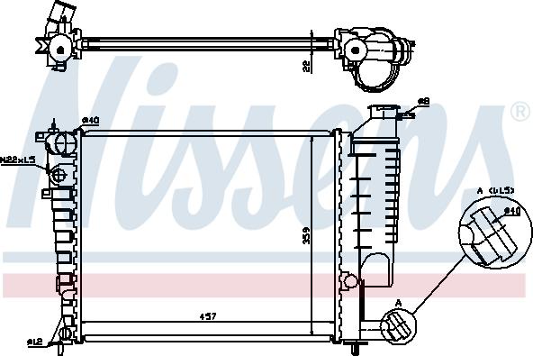 Nissens 613671 - Radiators, Motora dzesēšanas sistēma autodraugiem.lv