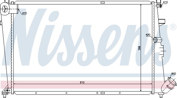 Nissens 61304 - Radiators, Motora dzesēšanas sistēma autodraugiem.lv