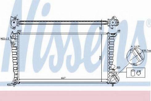 Nissens 61315A - Radiators, Motora dzesēšanas sistēma autodraugiem.lv