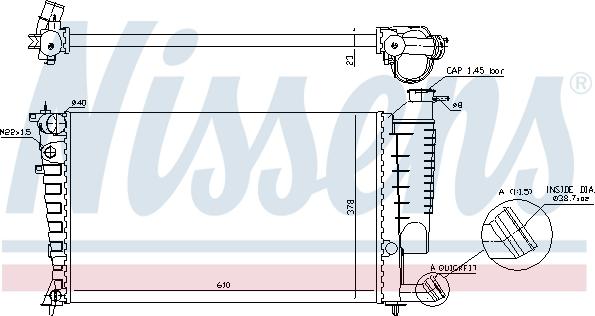 Nissens 690334 - Radiators, Motora dzesēšanas sistēma autodraugiem.lv