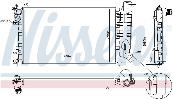 Nissens 690775 - Radiators, Motora dzesēšanas sistēma autodraugiem.lv