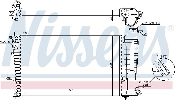 Nissens 690641 - Radiators, Motora dzesēšanas sistēma autodraugiem.lv