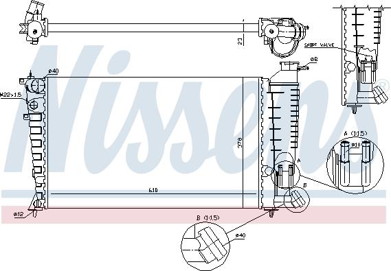 Nissens 690733 - Radiators, Motora dzesēšanas sistēma autodraugiem.lv