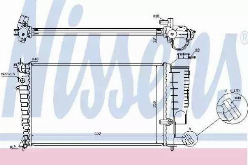 Nissens 61332A - Radiators, Motora dzesēšanas sistēma autodraugiem.lv