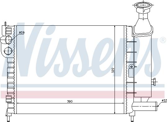 Nissens 61372 - Radiators, Motora dzesēšanas sistēma autodraugiem.lv