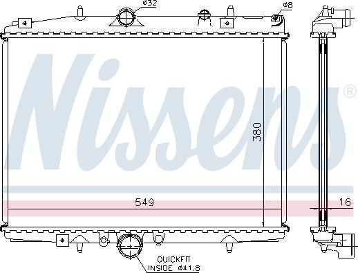 Nissens 692819 - Radiators, Motora dzesēšanas sistēma autodraugiem.lv