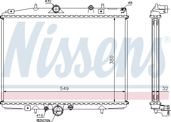 Nissens 61292A - Radiators, Motora dzesēšanas sistēma autodraugiem.lv