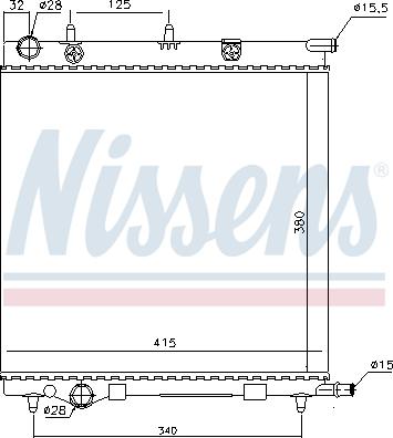 Nissens 694001 - Radiators, Motora dzesēšanas sistēma autodraugiem.lv