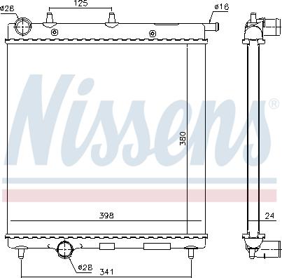 Nissens 61278 - Radiators, Motora dzesēšanas sistēma autodraugiem.lv