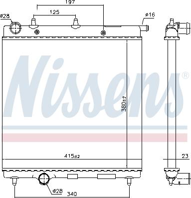Nissens 693630 - Radiators, Motora dzesēšanas sistēma autodraugiem.lv