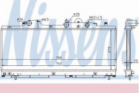 Nissens 61796 - Radiators, Motora dzesēšanas sistēma autodraugiem.lv