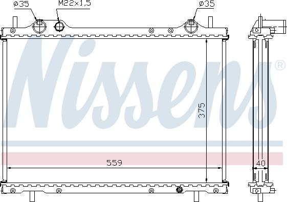 Nissens 61792A - Radiators, Motora dzesēšanas sistēma autodraugiem.lv