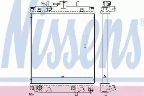 Nissens 61740 - Radiators, Motora dzesēšanas sistēma autodraugiem.lv