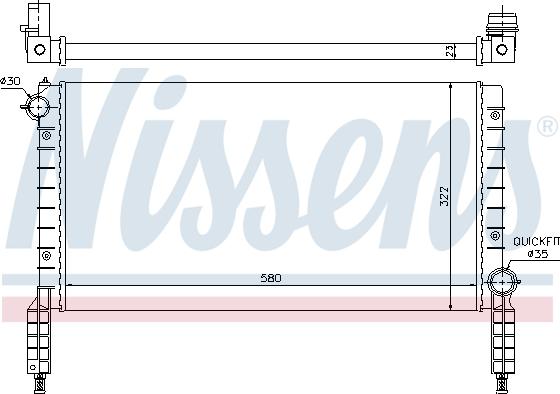 Nissens 693192 - Radiators, Motora dzesēšanas sistēma autodraugiem.lv