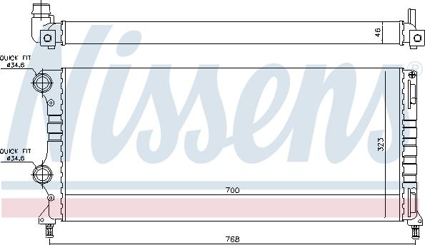 Nissens 692557 - Radiators, Motora dzesēšanas sistēma autodraugiem.lv