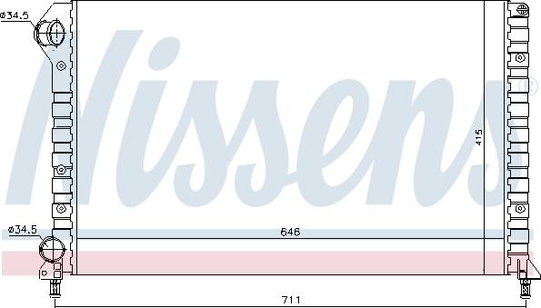 Nissens 692366 - Radiators, Motora dzesēšanas sistēma autodraugiem.lv