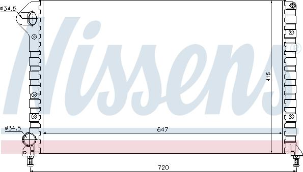 Nissens 61767 - Radiators, Motora dzesēšanas sistēma autodraugiem.lv