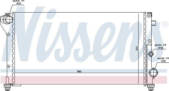 Nissens 696707 - Radiators, Motora dzesēšanas sistēma autodraugiem.lv