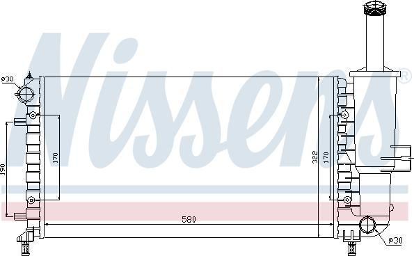 Nissens 697927 - Radiators, Motora dzesēšanas sistēma autodraugiem.lv