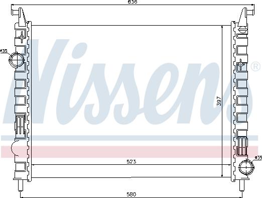 Nissens 692396 - Radiators, Motora dzesēšanas sistēma autodraugiem.lv