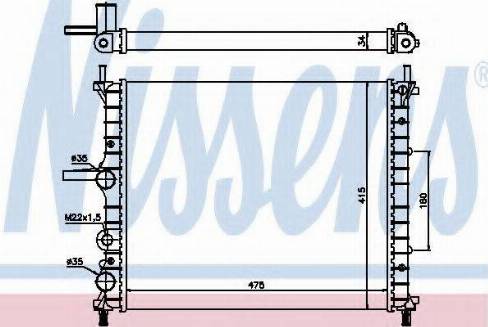 Nissens 61786A - Radiators, Motora dzesēšanas sistēma autodraugiem.lv