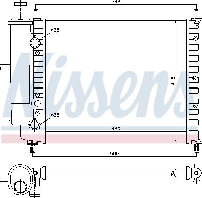 Nissens 61788 - Radiators, Motora dzesēšanas sistēma autodraugiem.lv